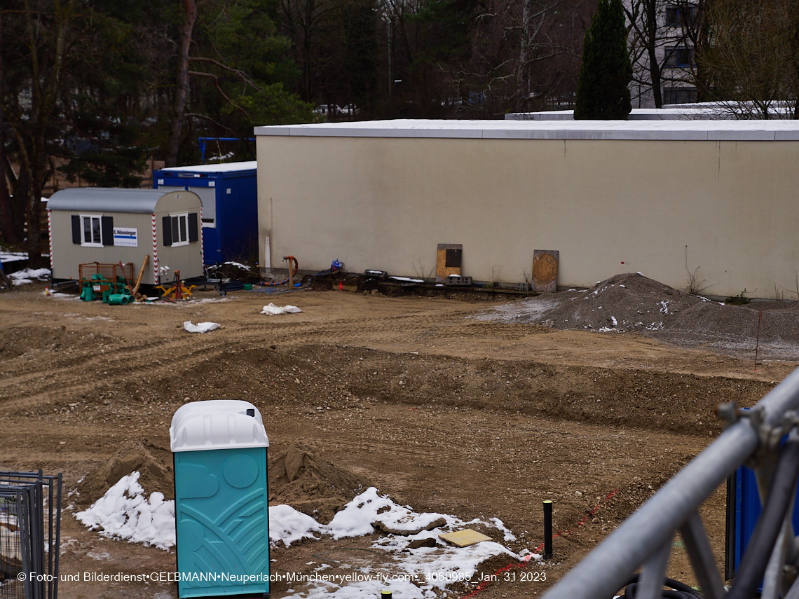 31.01.2023 - Baustelle Haus für Kinder in Neuperlach